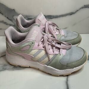 Adidas | Pink Cloudfoam Green Suede Crazy Caos Ortholite Float Shoes Sz 8